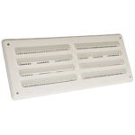 Louvre Vent With Flyscreen 9" x 6" White