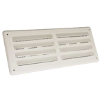 Louvre Vent With Flyscreen 9" x 9" White