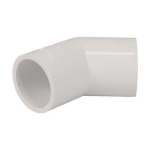 Overflow 135 Degree Bend 21.5mm White