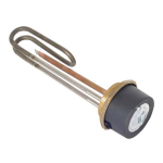 Incoloy Immersion Heater With Copper Pocket & Stat 11"