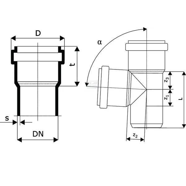 Fittings 160 110mm 90Deg Double Socket T Branch Brown Southwest Fixings fittings-160-110mm-90deg-double-socket-t-branch-brown-southwest-fixings