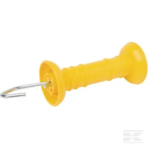 Yellow gate handle