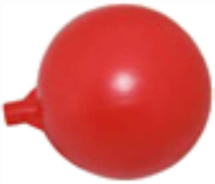 6inch Round Plastic Ball Float Br ass Insert