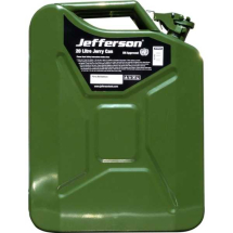 20L Fuel Canister, GREEN METAL Jerry Can