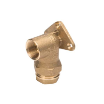 Plasson Wall Plate Elbow 20mm x 1/2inch