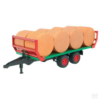 ROUNDBALE TRAILER WITH 8 BALES Bruder TOY 1:16 (3YRS +) ROUNDBALE TRAILER WITH 8 BALES Bruder TOY 1:16 (3YRS +)