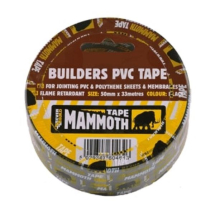 Builder's PVC Tape Black 75mm x 33m