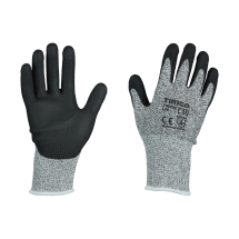 Fibre Gloves Grey Coated Large