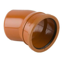 110mm 22.5 Deg S/S Bend Brown 110mm 22.5 Deg S/S Bend Brown