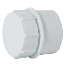 32mm Access Plug Solvent Waste White