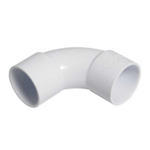 40mm Swept Bend 92.5deg Solvent Waste White