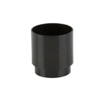 68mm Black Round Downpipe Connector