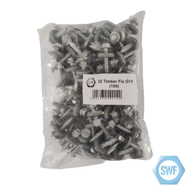 Roofing screws 32mm Timber Fix G19 (100) - Southwest Fixings