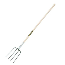 Bulldog Premier Manure Fork 4 Prong 54inch Wooden Handle Bulldog Premier Manure Fork 4 Prong 54inch Wooden Handle