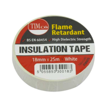 PVC Insulation Tape Electrical 18mm x 25M WHITE