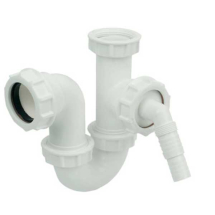 40mm Waste Single Appliance P Trap 76mm Seal