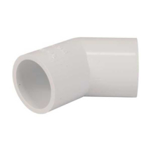 Overflow 135 Degree Bend 21.5mm White