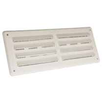 Louvre Vent With Flyscreen 9inch x 9inch White