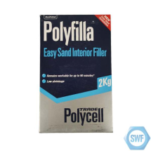 Polycell ~ Trade Polyfilla Easy Sand Interior Filler 2KG