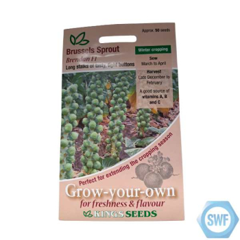 BRUSSELS SPROUT BRENDAN F1 SEEDS BRUSSELS SPROUT BRENDAN F1 SEEDS