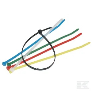100 PACK Coloured Cable Ties 200mm long