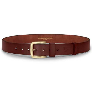 Luxury Leather Belt Dark Brown