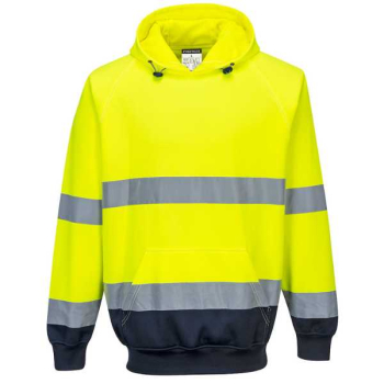 Hi Vis Contrast Hoodie Yellow Hi Vis Contrast Hoodie Yellow