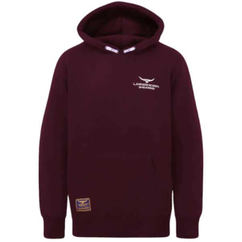 Longhorn Shearing Hoodie Burgundy Longhorn Shearing Hoodie Burgundy
