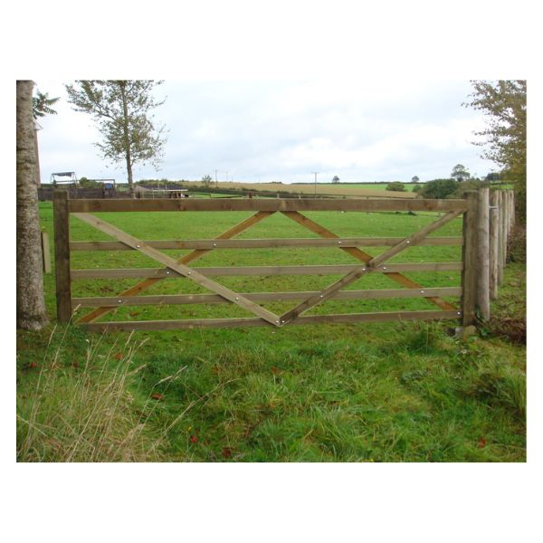 Timber Gate Rough Rough sawn wooden gates Wood Gate 2.7M rough sawn 3x1 rail ( 9ft ...