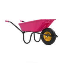 Wheelbarrow Poly pink 90l