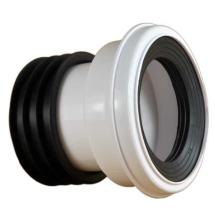 110mm WC Straight Pan Connector White