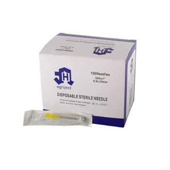 Needle Disposable 20g x 1Inch Agriject Poly Hub Needle Disposable 20g x 1Inch Agriject Poly Hub