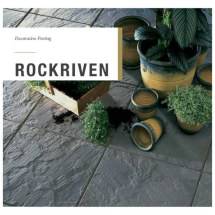 Rockriven 450x450mm Charcoal Paving Slab