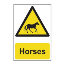 Sign Horses In Transit 200x300