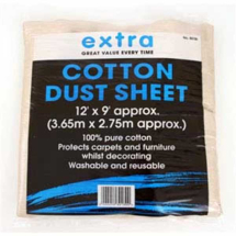 12ft x 9ft Budget Cotton Dust Sheet