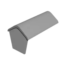 Marley Universal Block End Ridge Tile Smooth Grey 450mm Marley Universal Block End Ridge Tile Smooth Grey 450mm