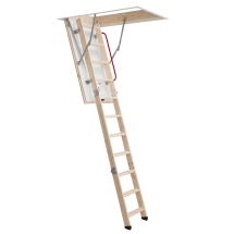 Eco S Line Folding Timber Loft Ladder 1150x570Min
