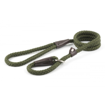 Ancol Rope Slip Lead Green 1.2x120cm Dog Toy