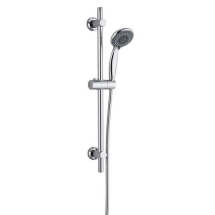Round Shower Rail Kit With 3 Function Head & Hose