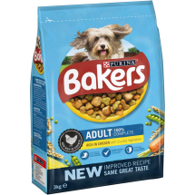 Bakers Adult Chicken & Veg 3kg Dog Food