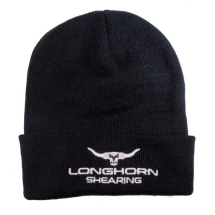Longhorn Shearing Hat Black