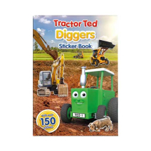 DIGGERS STICKER BOOK TRACTOR TED