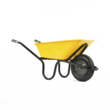 Wheelbarrow Alpha Ultimate Yellow - Puncture free 120L