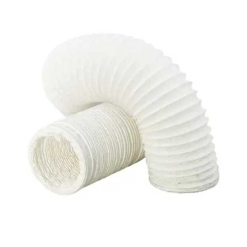 White PVC Flexible Round Extractor Hose 125mm x 3m White PVC Flexible Round Extractor Hose 125mm x 3m