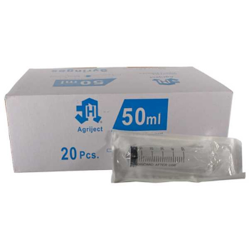 Syringe 50ml Box of 20 Disposable Agriject Centre Tip Syringe 50ml Box of 20 Disposable Agriject Centre Tip