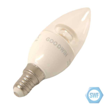 LED Candle Clear 5W/40W 470Lm 3000k E14 Dimmable