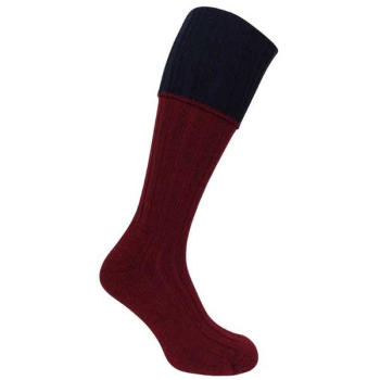 1901 CONTRAST TURNOVER TOP STOCKING NAV/BURG 10-13 1901 CONTRAST TURNOVER TOP STOCKING NAV/BURG 10-13
