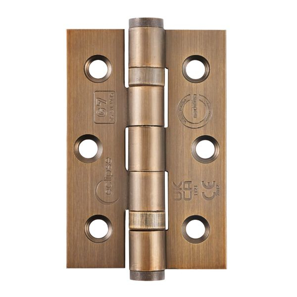 76X51MM BALL BEARING HINGE G7 MATT ANTIQUE BRASS (PK 2)